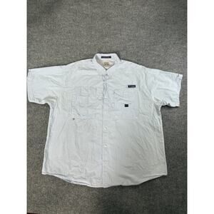 Columbia PGF Gingham Fishing Shirt Super Bonehead Size XXL